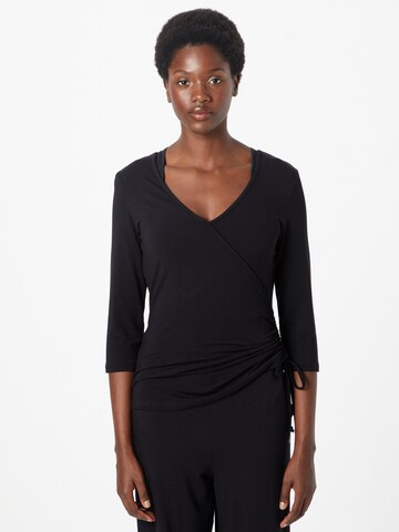 CURARE Yogawear Shirt in Schwarz: Vorderseite