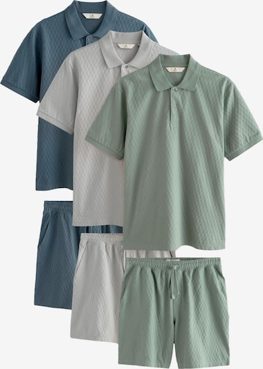 Marškinėliai iš Next, spalva – tamsiai mėlyna jūros spalva / šviesiai pilka / alyvuogių spalva, Prekių apžvalga