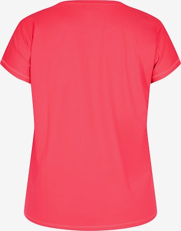 Active by Zizzi Funktionsshirt 'ABASIC' in Pink