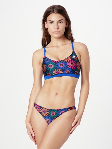 ADIDAS SPORTSWEAR Bralette Sports bikini 'Farm Rio' in Blue: front