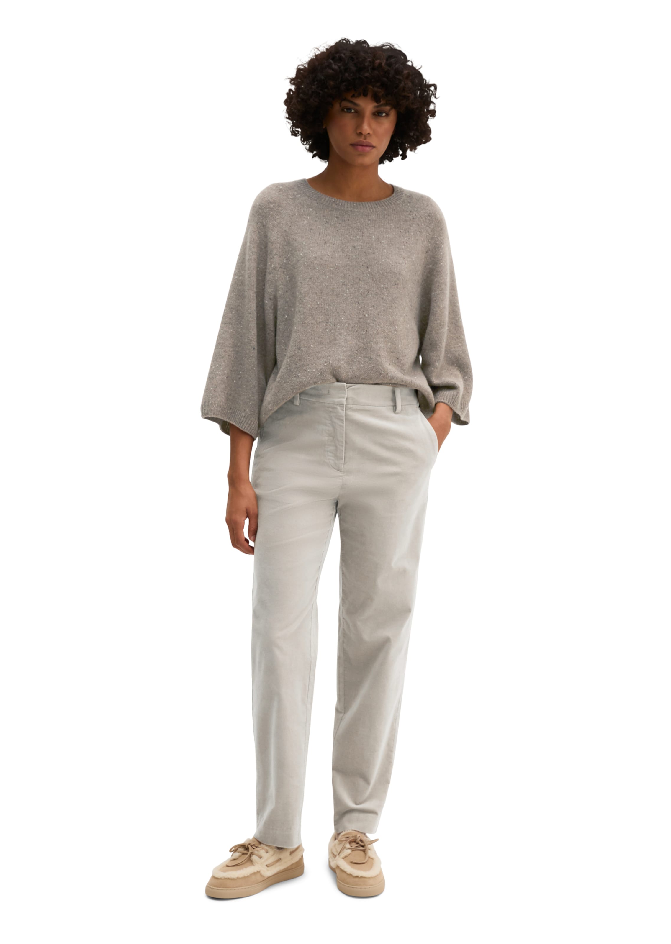Marc O'Polo Tapered Hose in Grau: Vorderseite