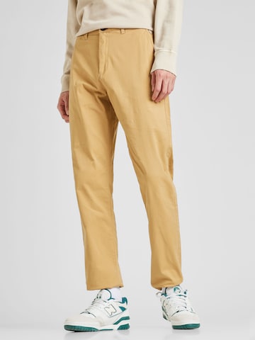 Springfield Regular Chino trousers 'RECONSIDER' in Beige: front