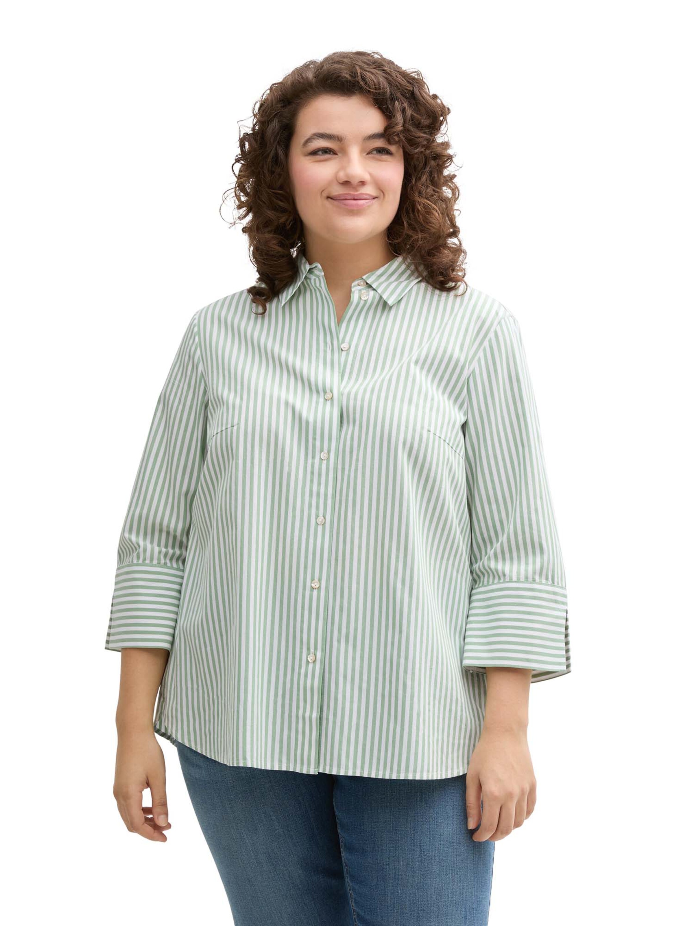 Bluză de la Tom Tailor Women + pe verde: față