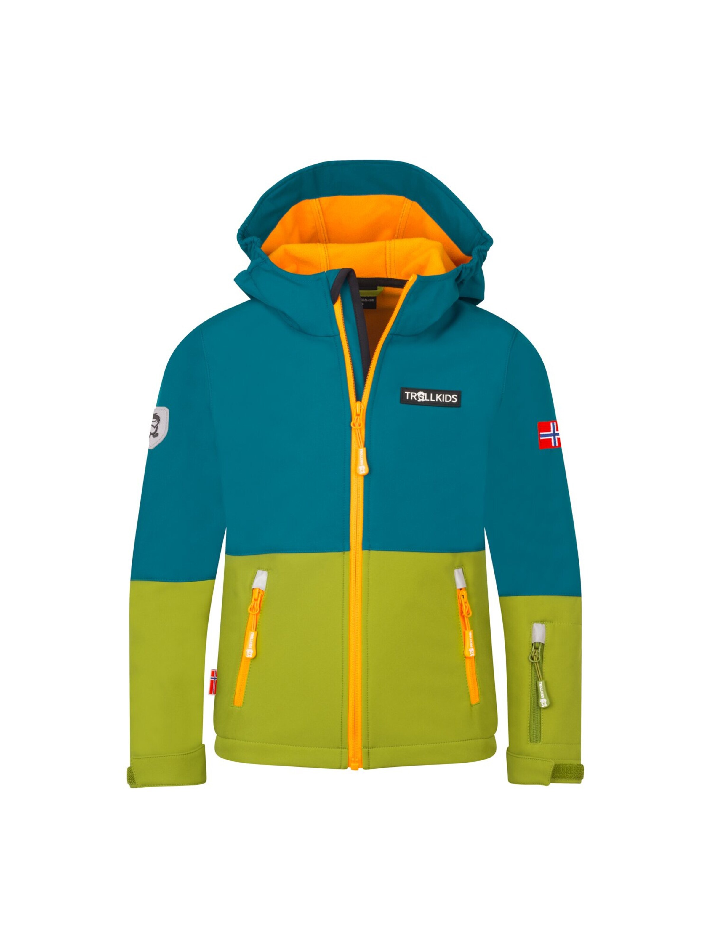 TROLLKIDS Outdoor jacket in Green: front