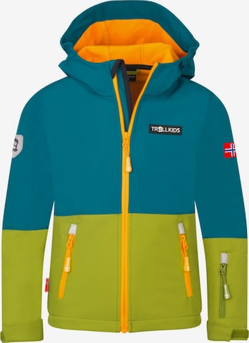 TROLLKIDS Outdoor jacket in Green: front