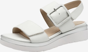 Sandales Tamaris en blanc : devant