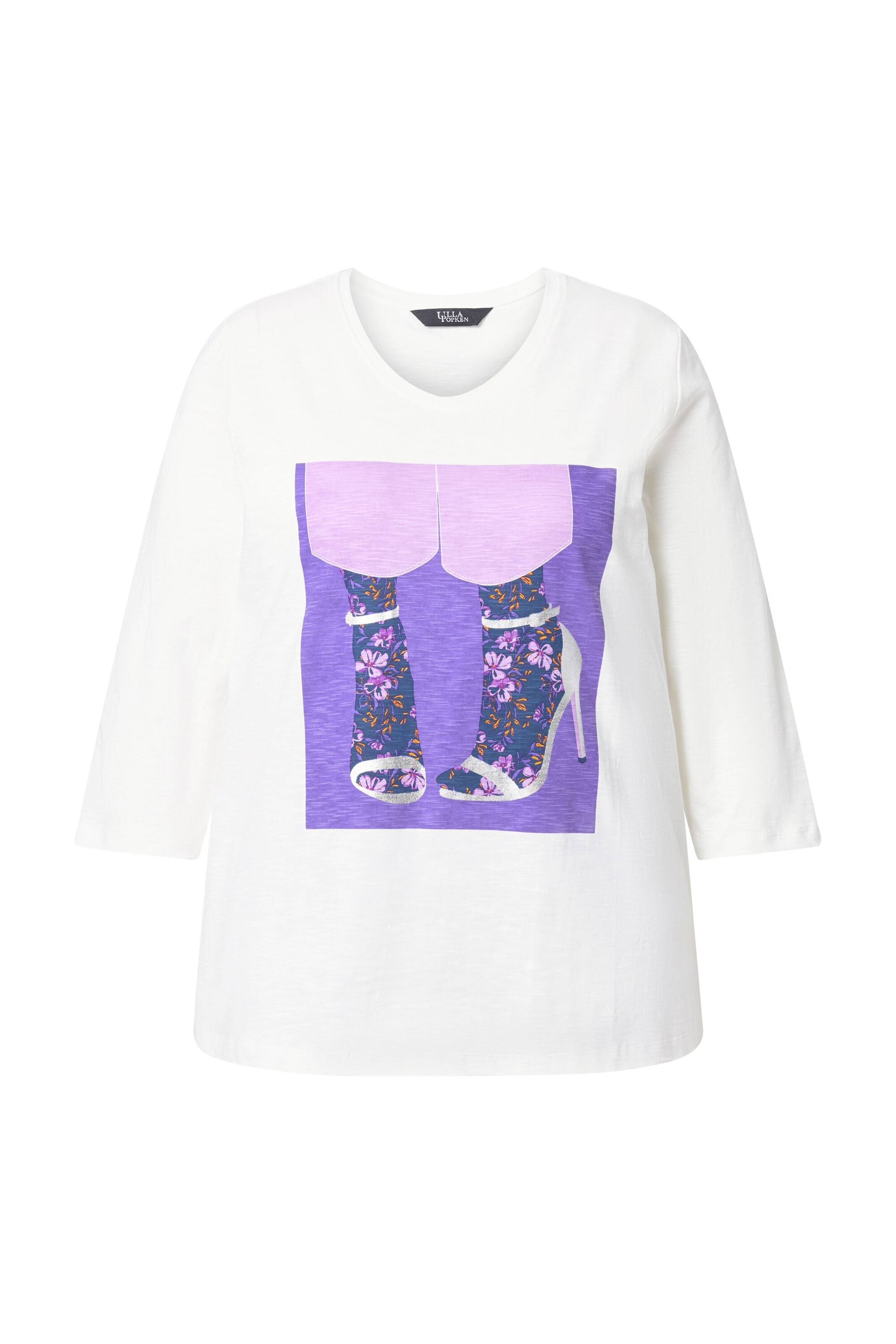 Ulla Popken Shirt in Wit: voorkant