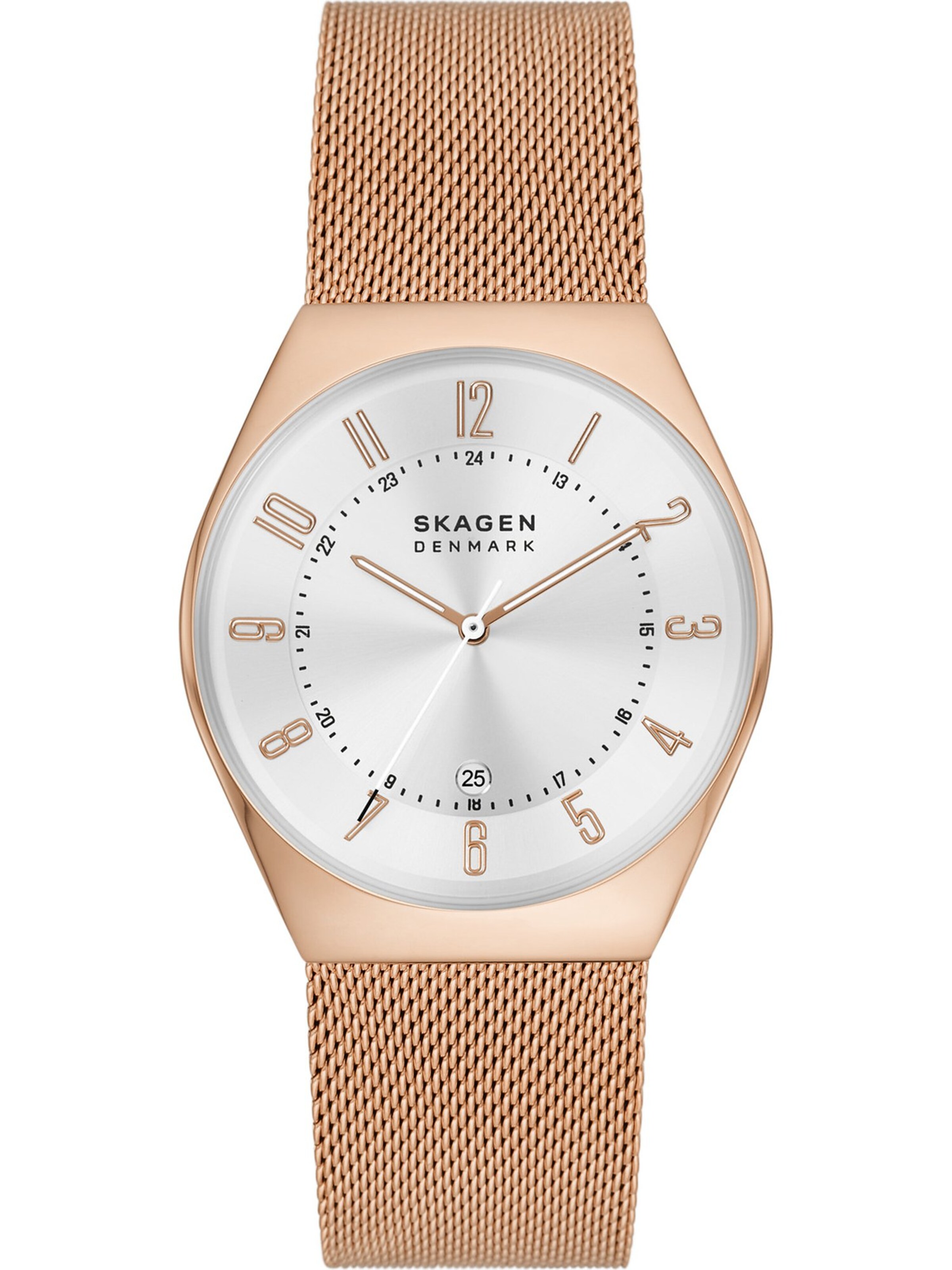 SKAGEN Analoguhr in Gold: Vorderseite
