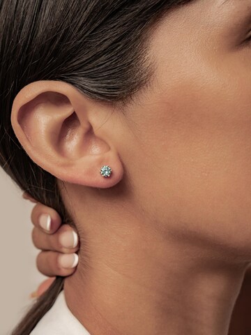 Hey Happiness Oorbellen 'Aquamarine Gemstone' in Goud
