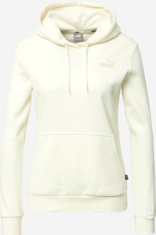 PUMA Αθλητική μπλούζα φούτερ σε λευκό: μπροστά