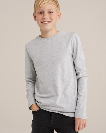 WE Fashion - Camiseta en gris: frente