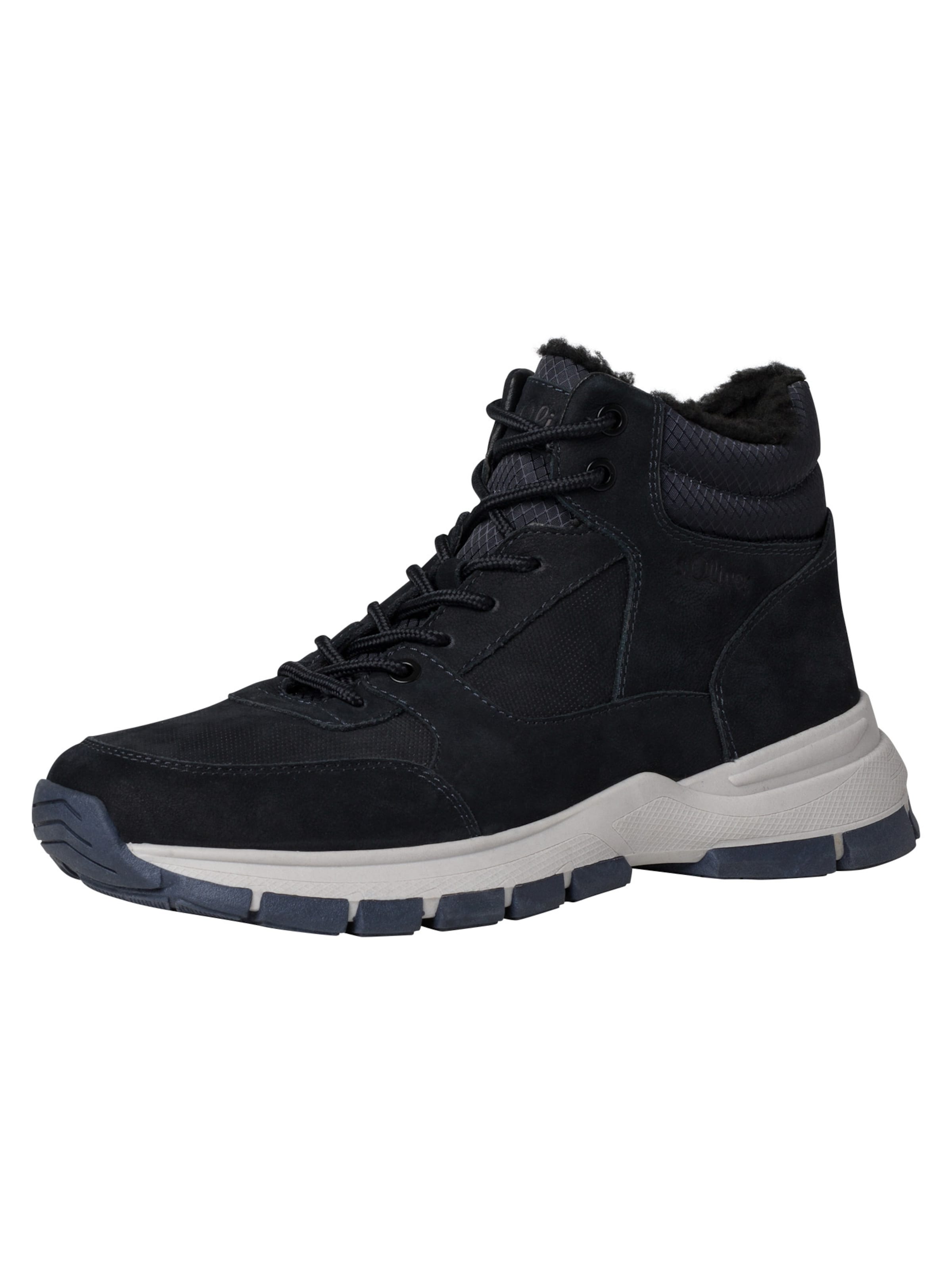 Bottines à lacets s.Oliver en bleu : devant