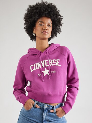 CONVERSE Свитшот в Лиловый: спереди