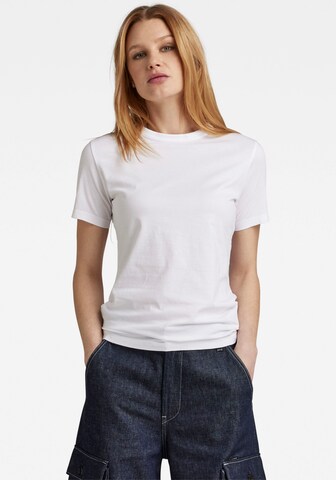 G-Star RAW T-shirt 'Nysid' i vit: framsida