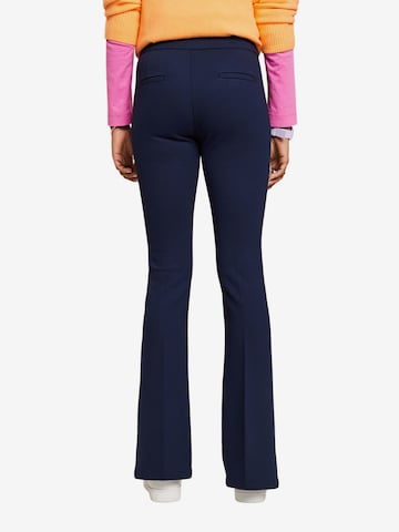 ESPRIT Flared Broek in Blauw