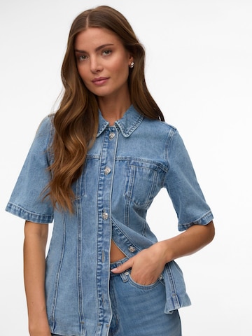 VERO MODA Blouse 'VMJOSIE' in Blauw: voorkant