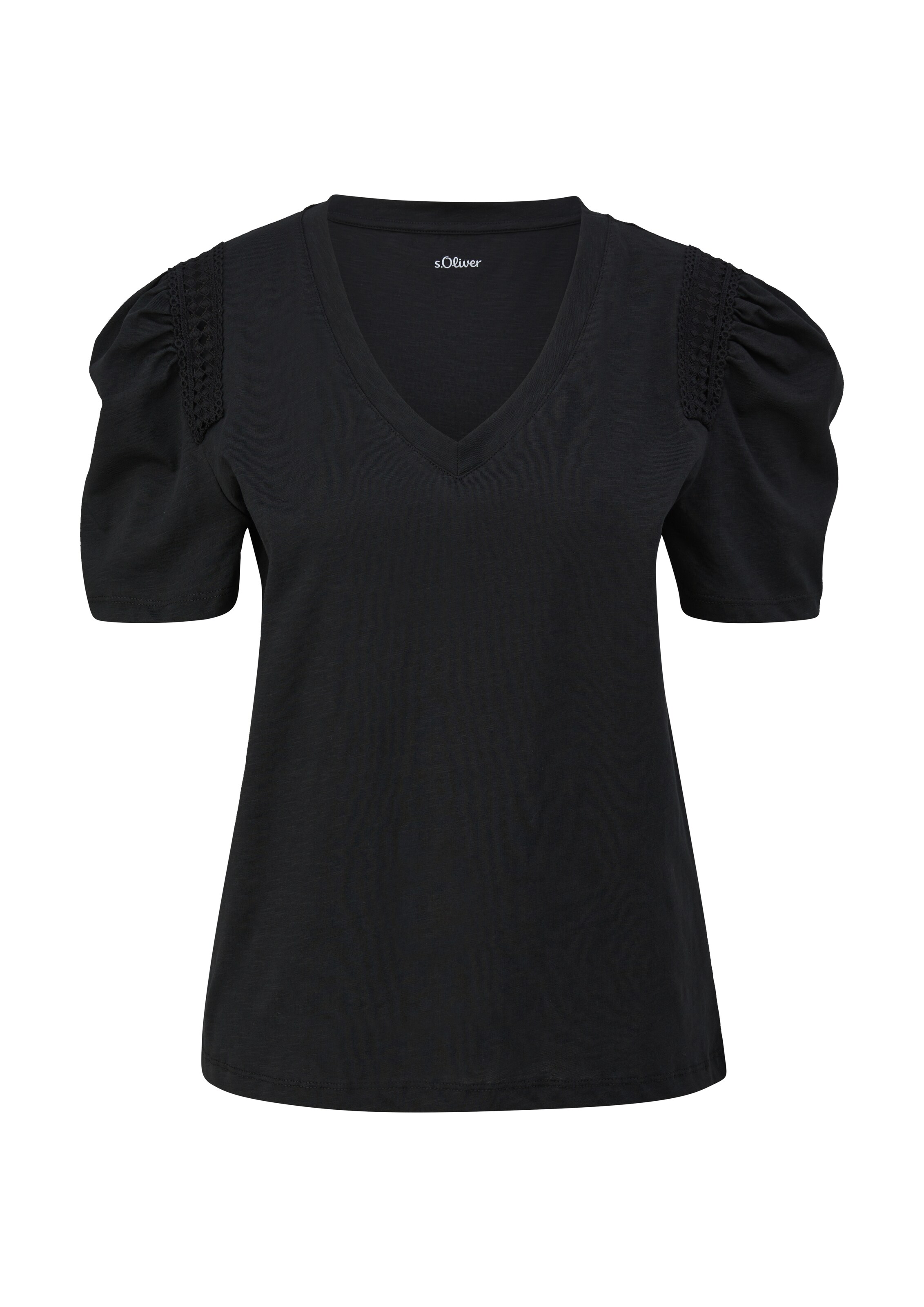 s.Oliver Shirt in Zwart: voorkant