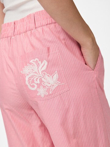 PIECES Loosefit Hose 'PCSarah' in Pink