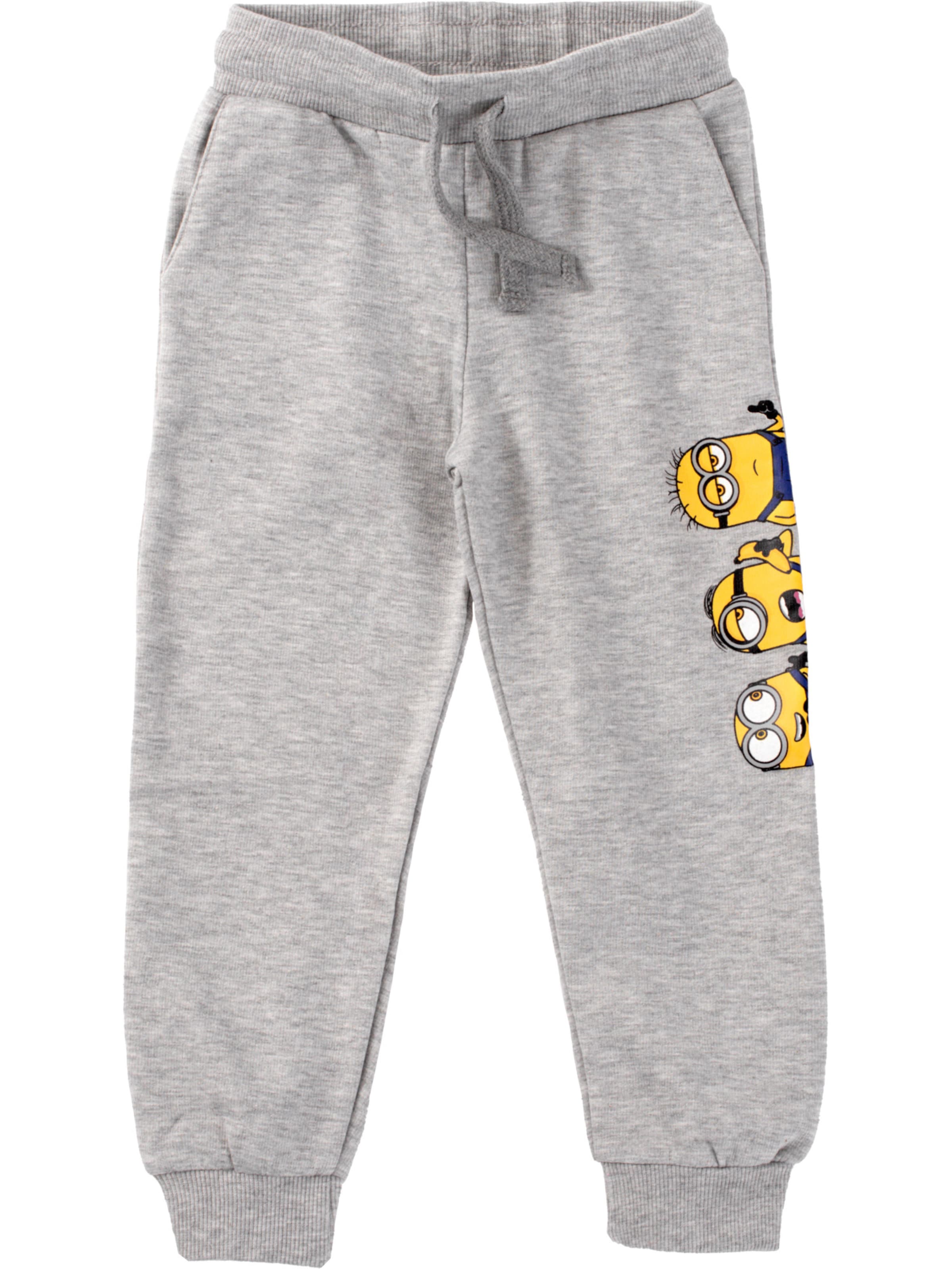 Effilé Pantalon 'Minions' Illumination Entertainment en gris : devant