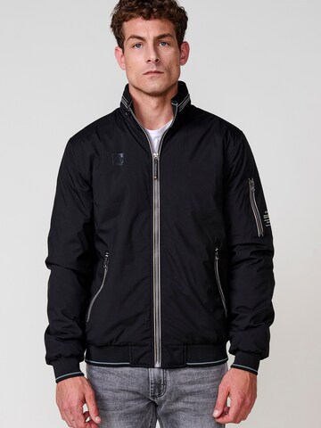 KOROSHI Prechodná bunda - Čierna: predná strana