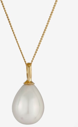 Nenalina Halskette Perle, Perlenkette in gold / perlweiß, Produktansicht