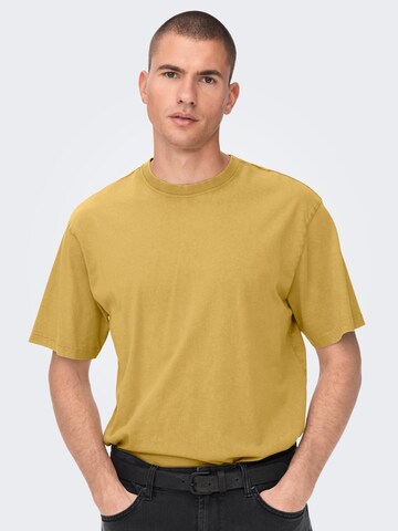 Only & Sons Shirt 'Ron' in Yellow