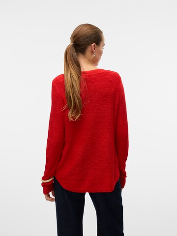Pullover 'VMNUEVOCHARITY' di VERO MODA in rosso