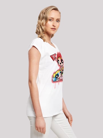 F4NT4STIC Shirt 'Powerpuff Girls Cheerleaders' in White