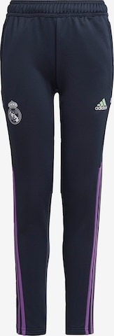 ADIDAS PERFORMANCE Workout Pants 'Real Madrid Condivo 22' in Blue: front