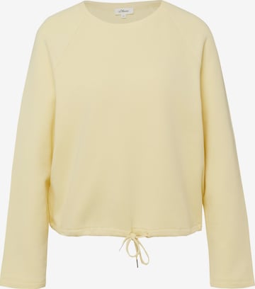 Sweat-shirt s.Oliver en jaune : devant