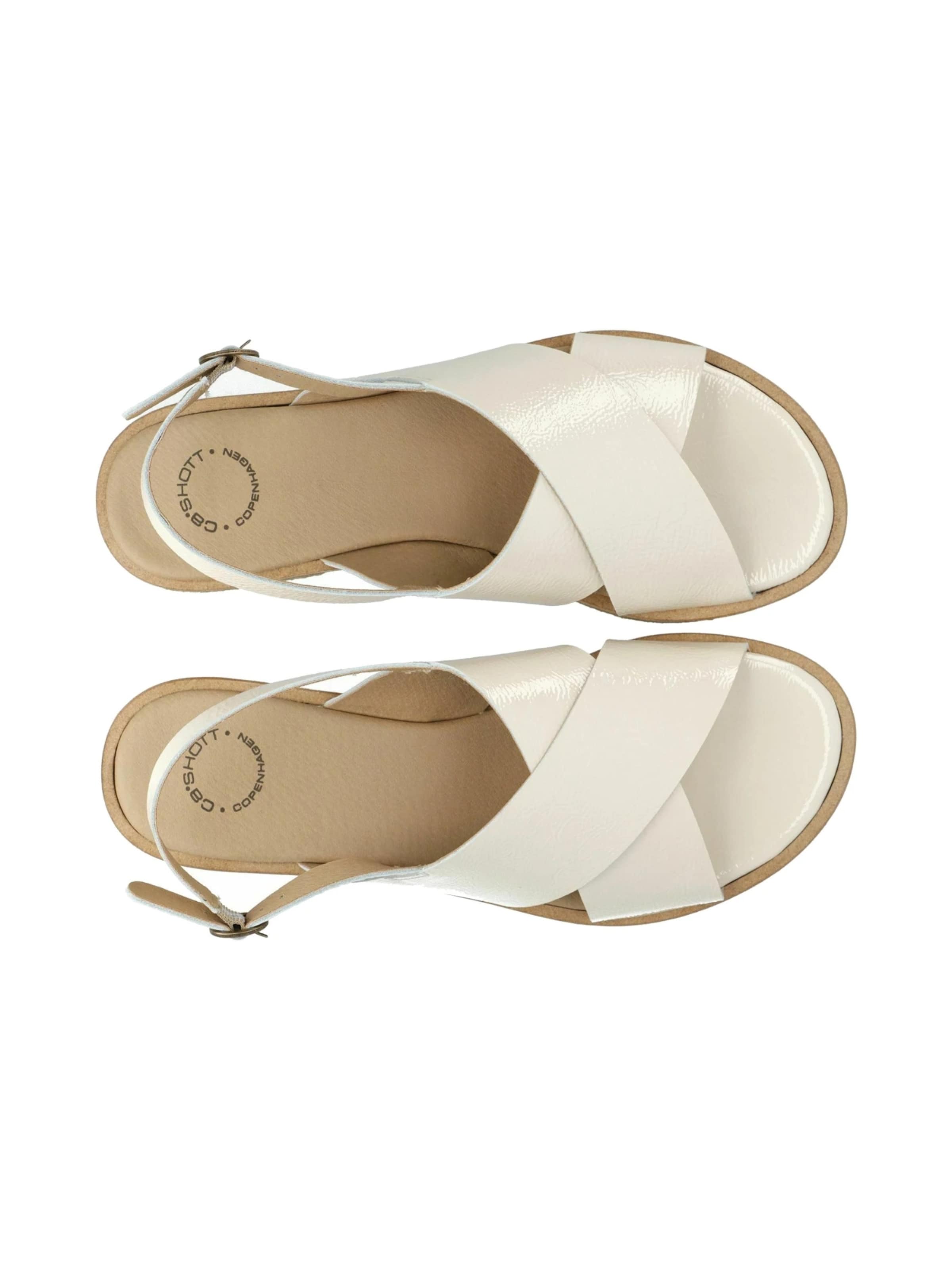 Ca'Shott - Sandália 'Gitta' em branco