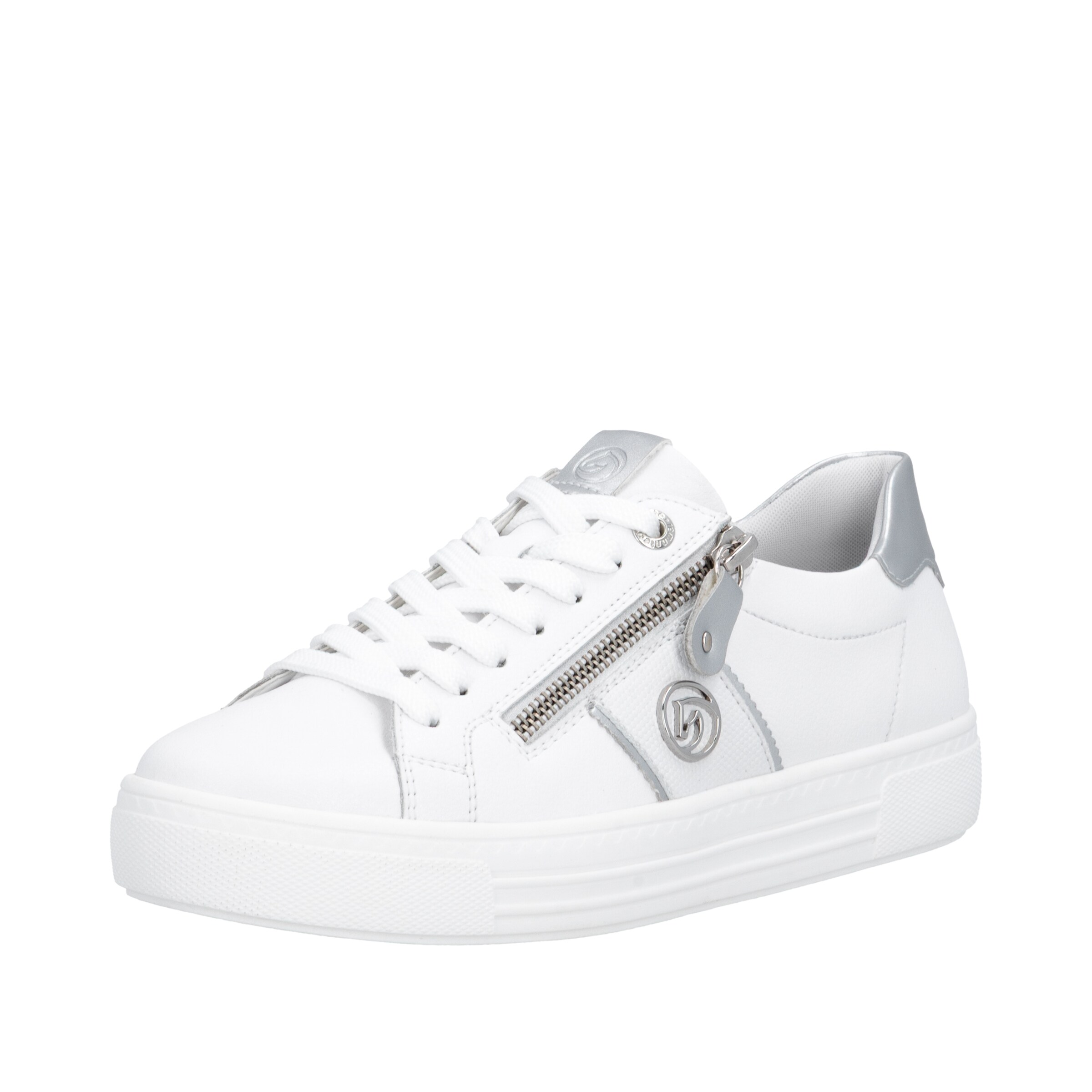 Baskets basses REMONTE en blanc : devant