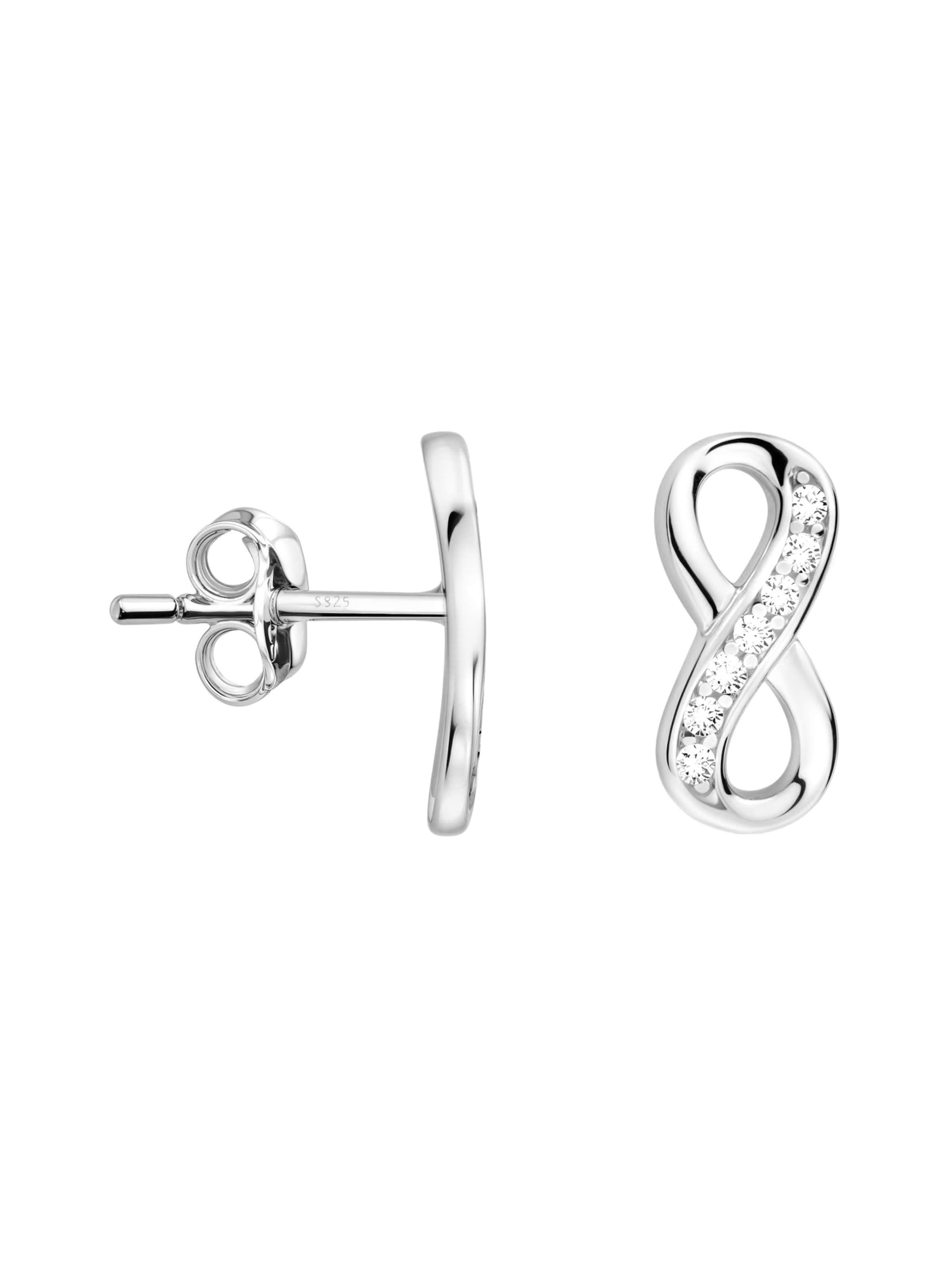 Sofia Milani Earrings 'Infinity' in Silver: front
