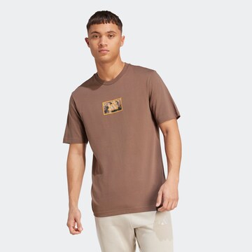 ADIDAS SPORTSWEAR Performance Shirt in Brown: front