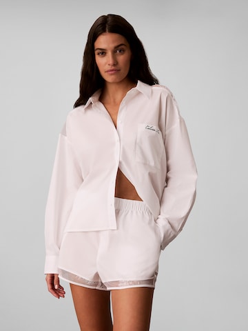 Calvin Klein Schlafshirt in Weiß: Vorderseite