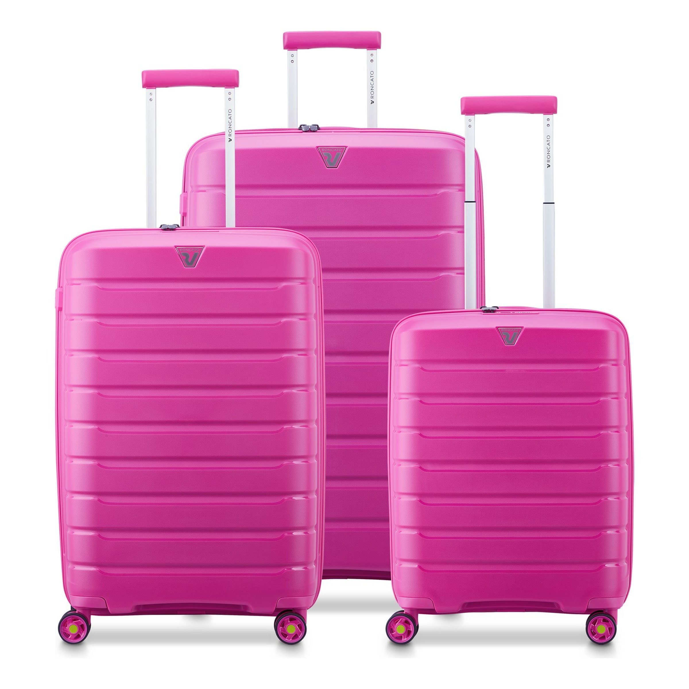 Roncato Suitcase Set in Pink: front