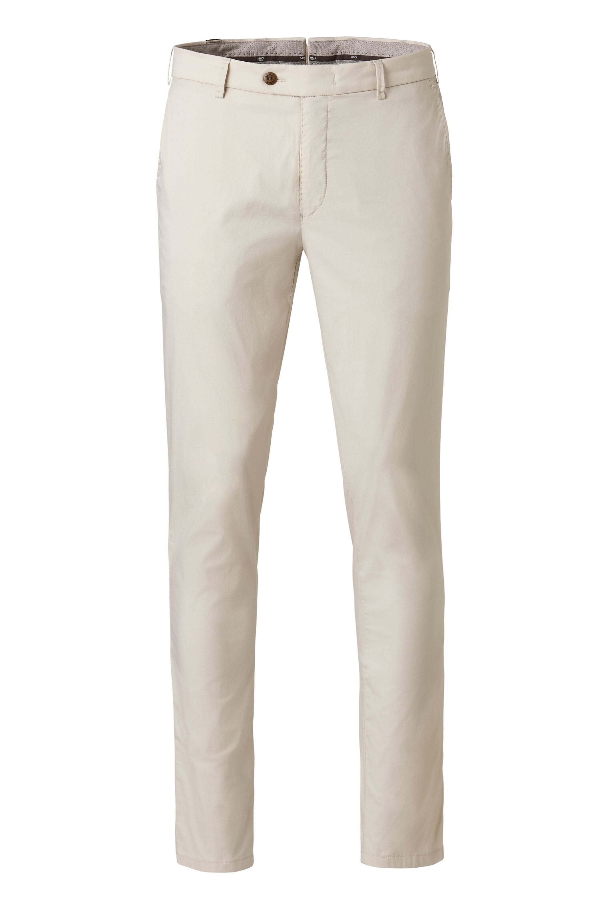 Coupe slim Pantalon chino MMX Germany en beige : devant