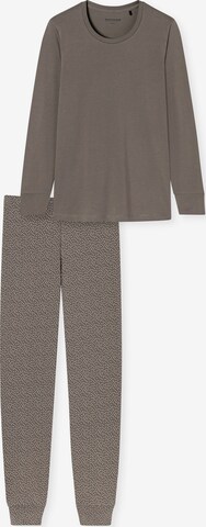 SCHIESSER Schlafanzug ' Comfort Essentials ' in Grau: predná strana