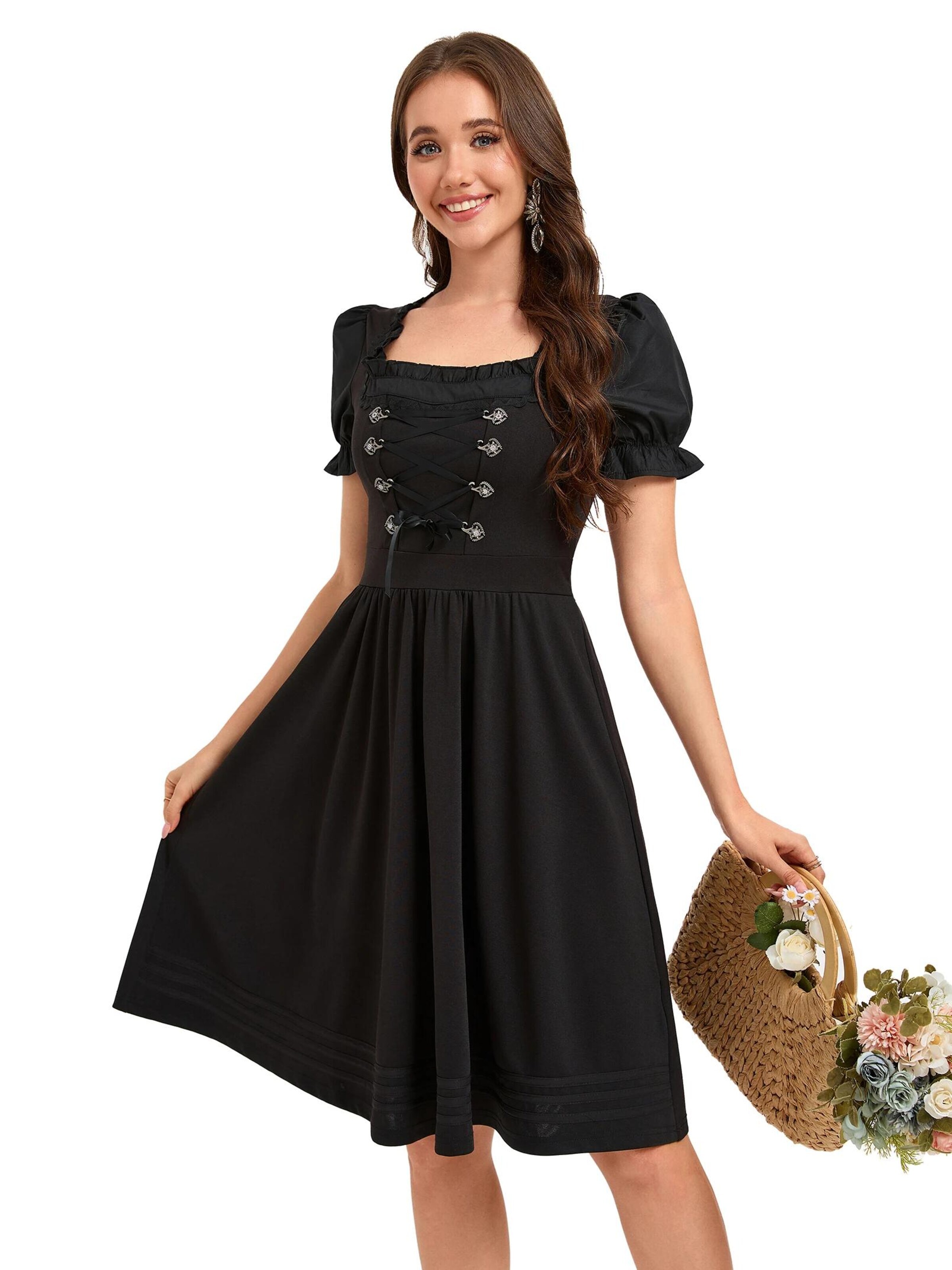 Yesfashion Dirndl in Black