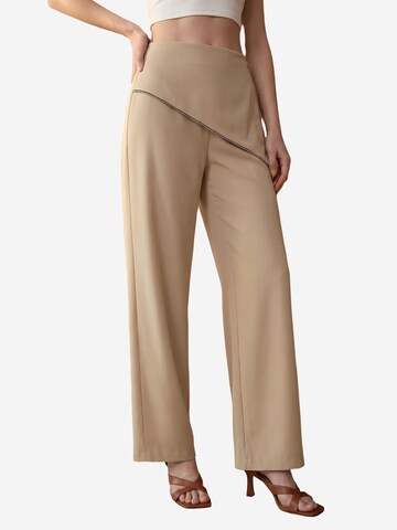 Wide Leg Pantalon My fashion en beige