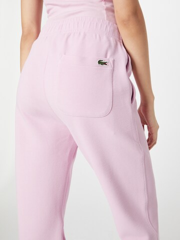 LACOSTE Tapered Pants in Pink