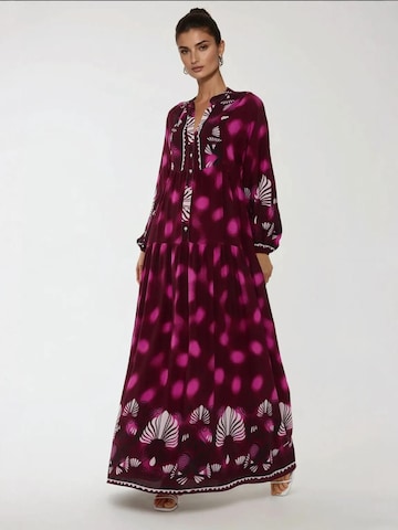 Abito camicia di Hiccup in rosa: frontale