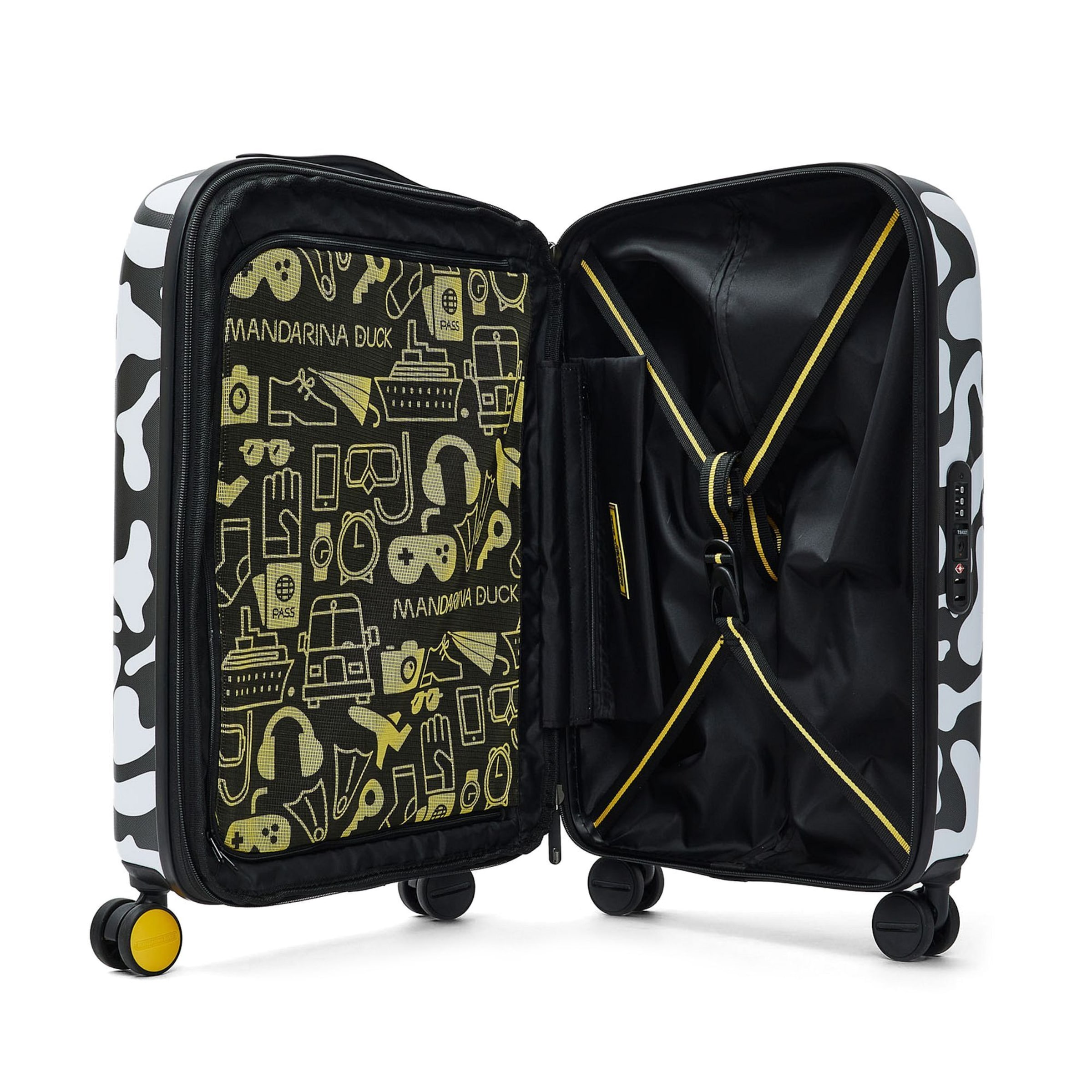 MANDARINA DUCK Trolley 'Logoduck + Moire' in Wit