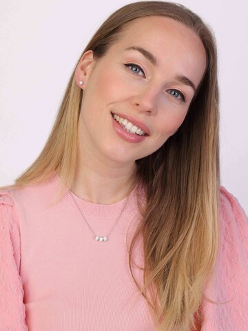 Boucles d'oreilles Lucardi en argent : devant