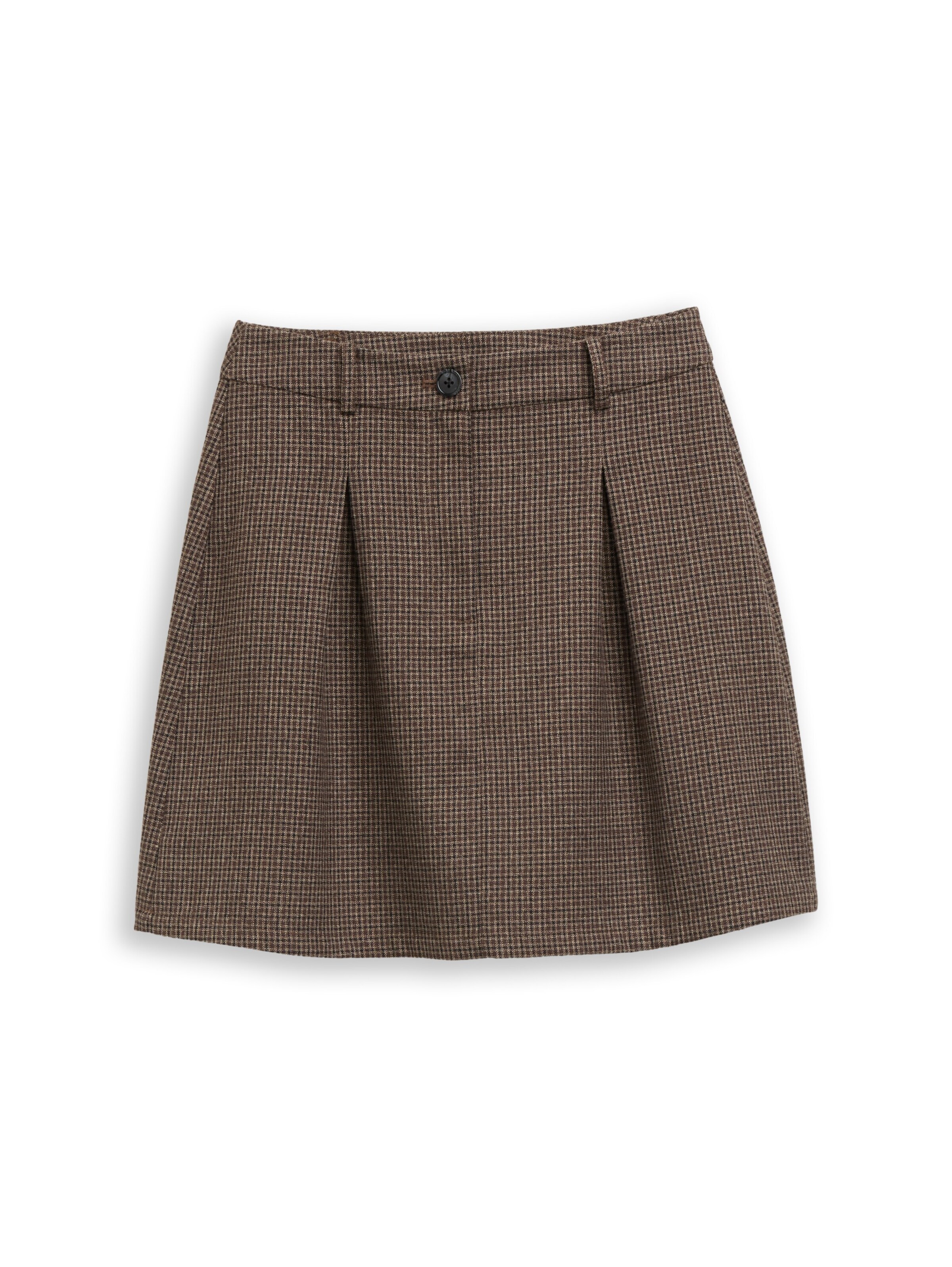 TOM TAILOR DENIM Kjol i 34 i brun / ljusbrun / svart, Produktvy