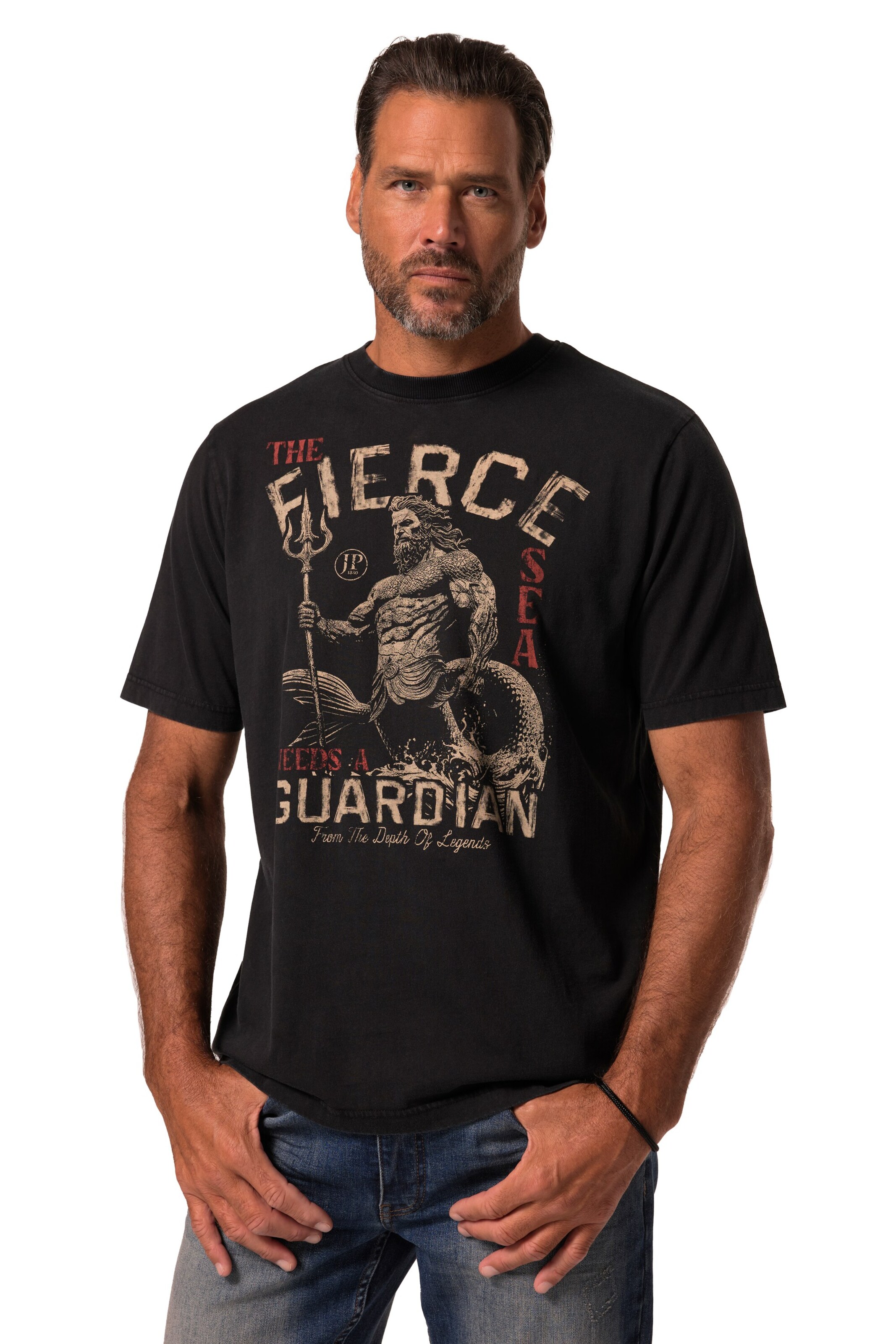 JP1880 Shirt in Black: front