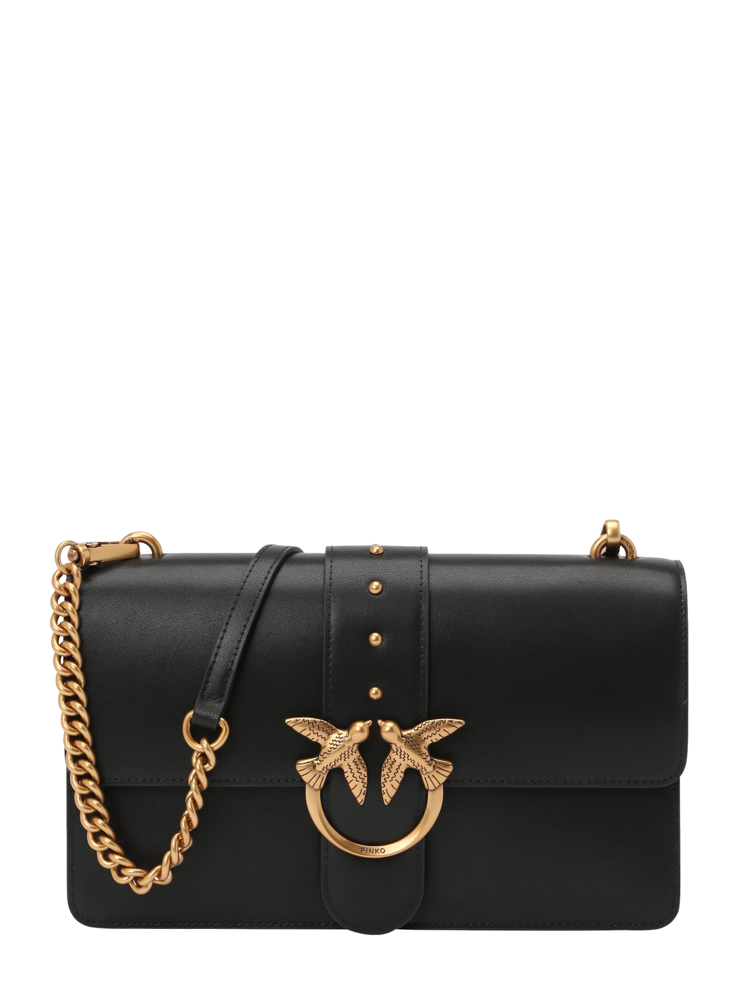 PINKO Τσάντα ώμου 'LOVE ONE CLASSIC' σε μαύρο: μπροστά