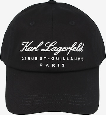 Casquette Karl Lagerfeld en noir : devant