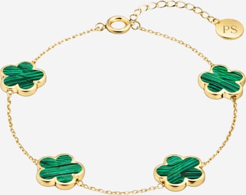 Braccialetto 'Clover Green' di Pure Schmuck in oro: frontale