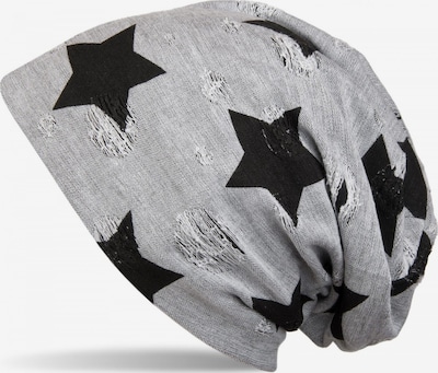 styleBREAKER Mütze 'Beanie mit Sterne & Punkte Muster' in 54-64 in hellgrau, Produktansicht